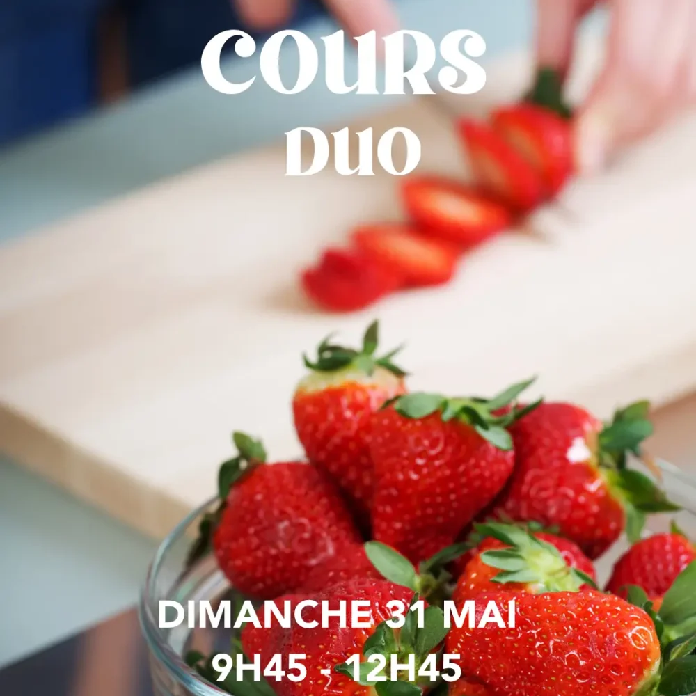Cours Duo FRAISIER FÊTE DES MERES du 31/05