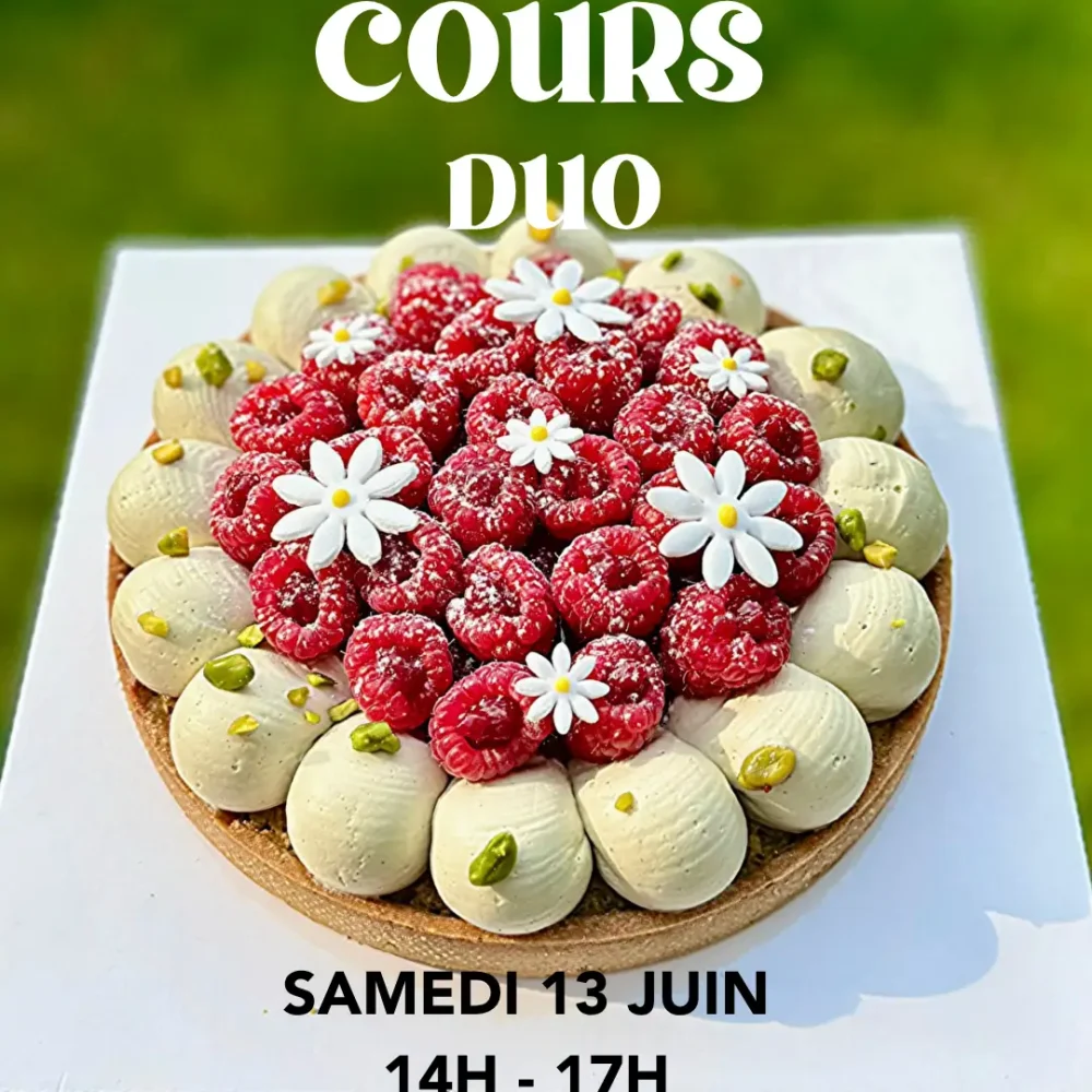 Cours Duo TARTE PISTACHE FRAMBOISE du 13/06