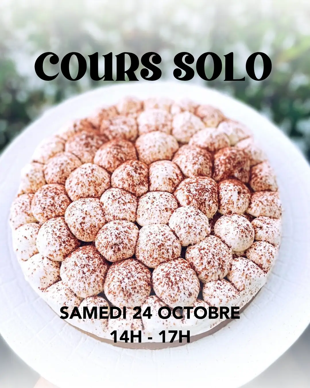 Cours solo TARTE TIRAMISU du 24/10