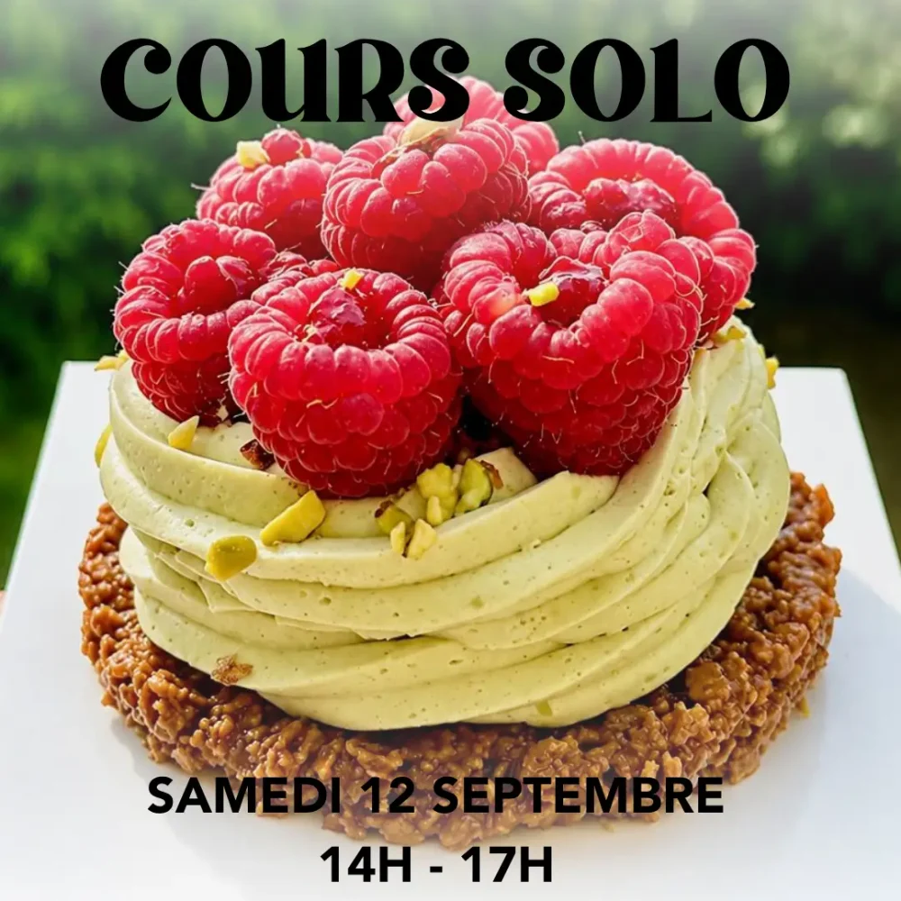 Cours solo TARTELETTES PISTACHE FRAMBOISE du 12/09