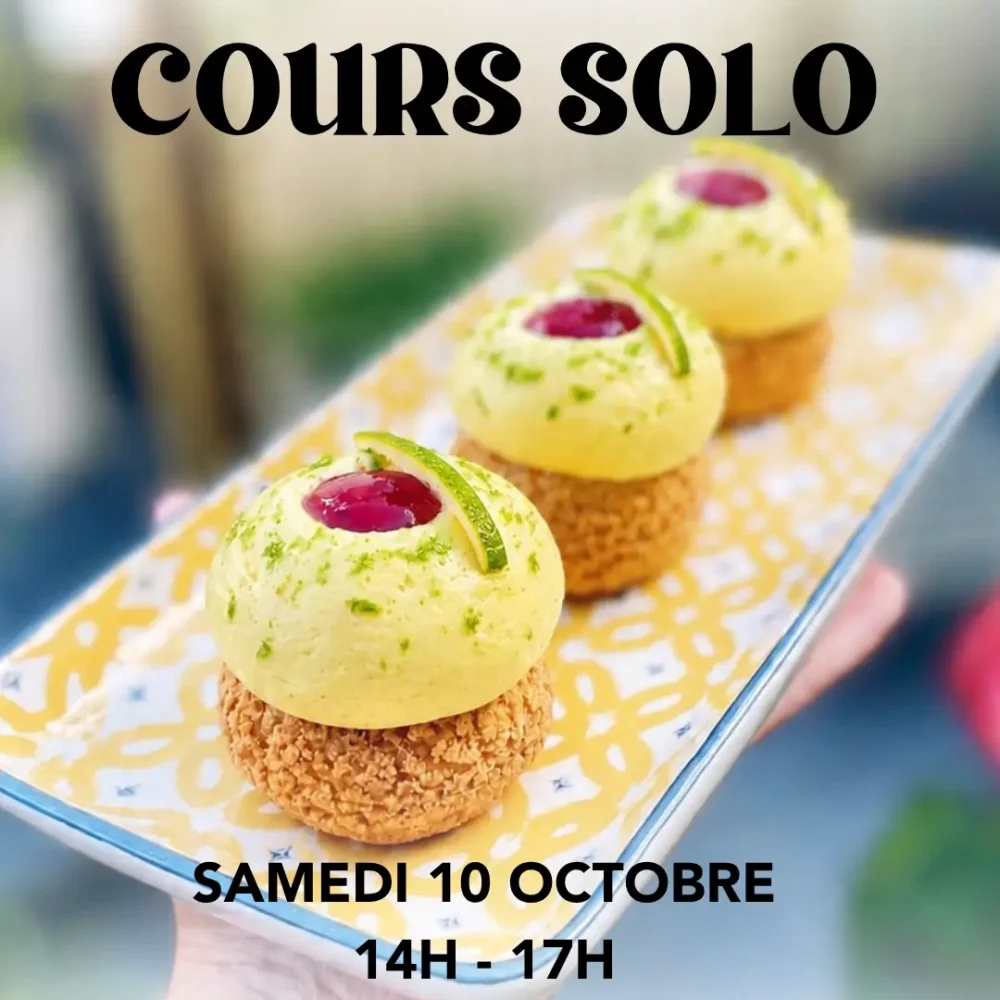 Cours solo CHOUX CITRON FRAMBOISE+CHOUQUETTES du 10/10