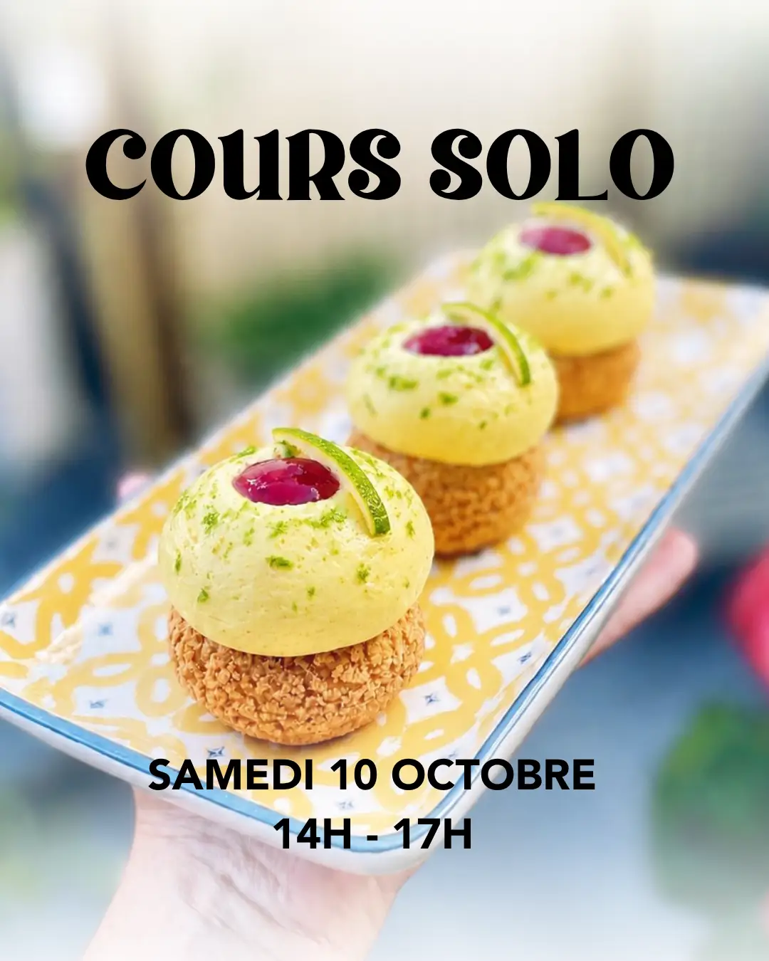 Cours solo CHOUX CITRON FRAMBOISE+CHOUQUETTES du 10/10