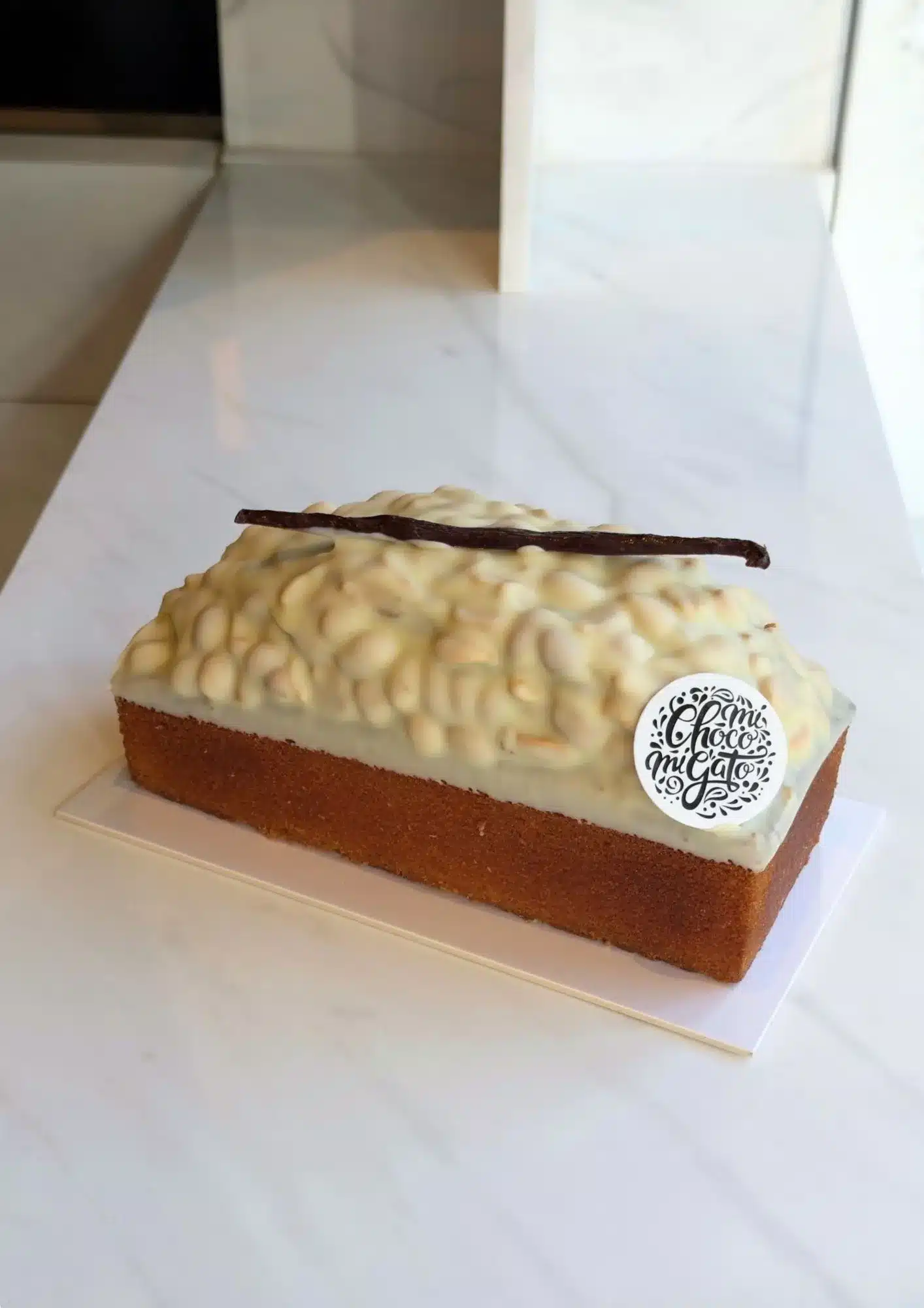Cake vanille caramel cacahuète