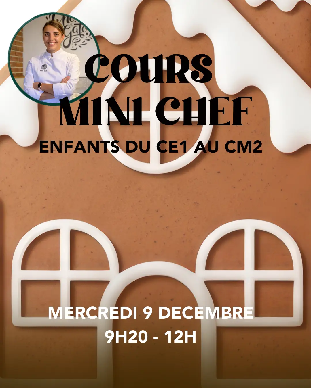 Cours de pâtisserie enfant MAISON EN PAIN D'ÉPICES du 9/12