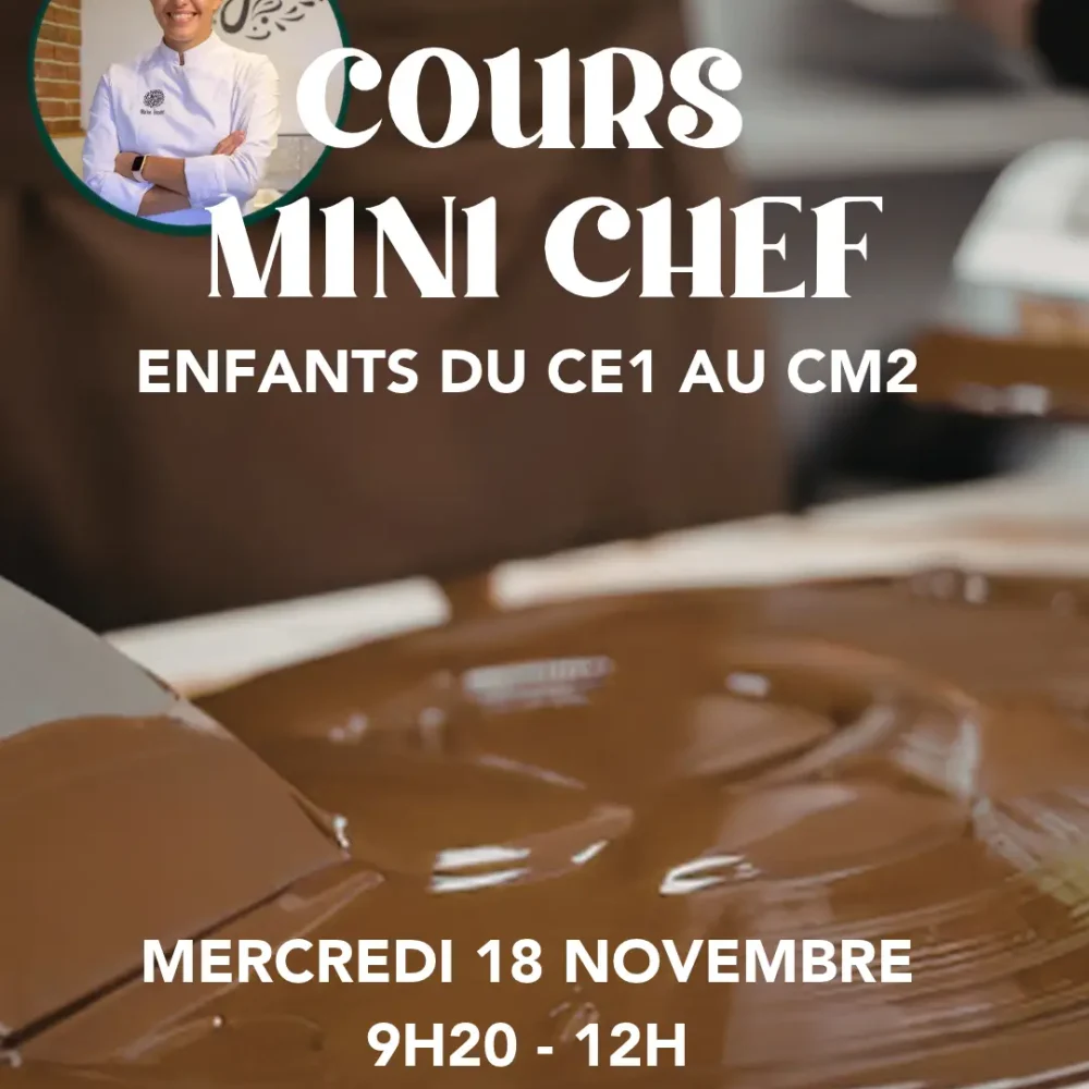 Cours de pâtisserie enfant LE CHOCOLAT du 18/11
