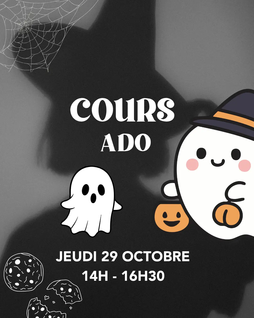 Cours de pâtisserie ado SWEET TABLE d'Halloween du 29/10